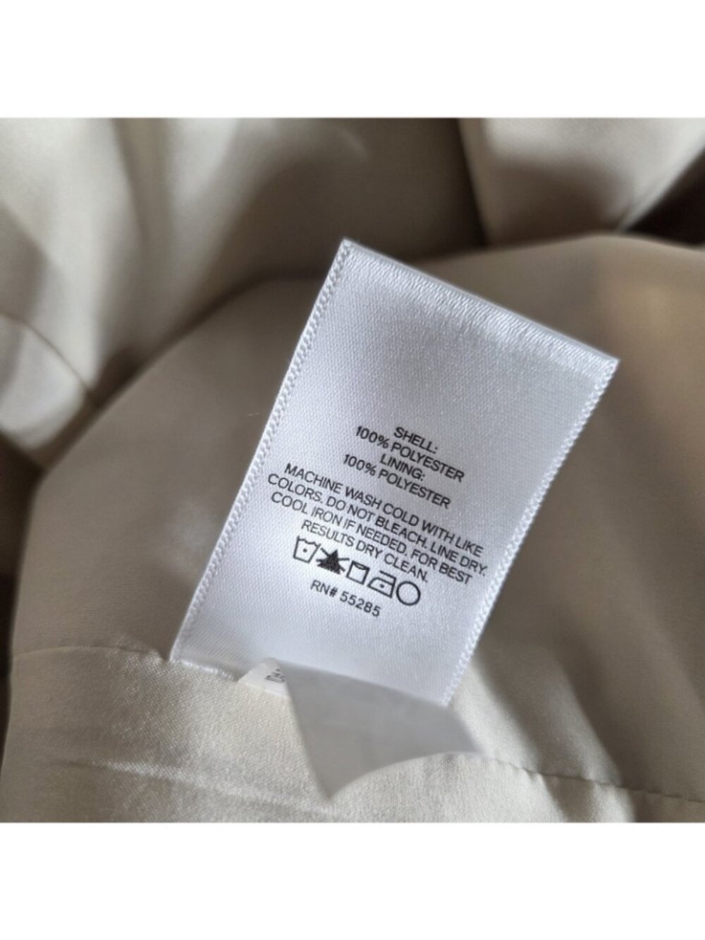 Express Womens Cream Long Blazer Open Front Size S Jacket Long Sleeve - Picture 16 of 16